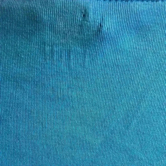 J jill tops set of 2 100% pima cotton blue/yellow Large - Picture 9 of 9